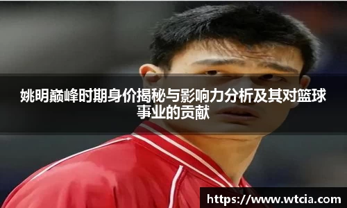 姚明巅峰时期身价揭秘与影响力分析及其对篮球事业的贡献